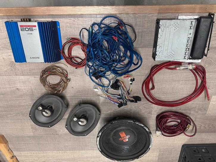 Complete Auto Geluidsinstallatie - Versterker, Speakers, Sub, Auto diversen, Autospeakers, Gebruikt, Verzenden
