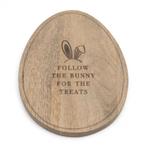 Riviera Maison Follow the Bunny Serveerplank, Ophalen of Verzenden, Nieuw, Ovaal, Hout