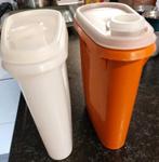 Vintage Tupperware voorraadbussen met strooi/schenktuit 1 lt, Huis en Inrichting, Keuken | Tupperware, Ophalen of Verzenden, Gebruikt