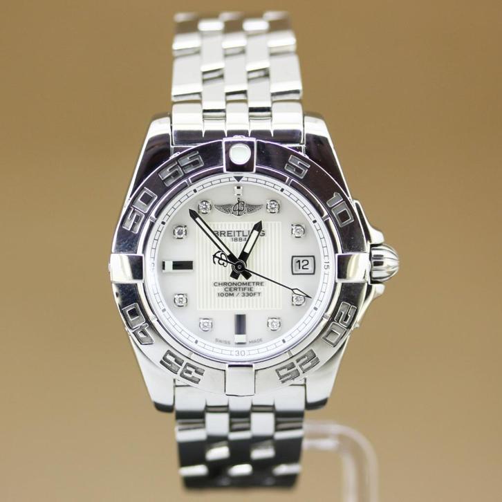 Breitling Galactic 32 Lady A71356 MOP, Sieraden, Tassen en Uiterlijk, Horloges | Dames, Gebruikt, Polshorloge, Overige merken