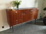 Dressoir Vintage Palisander met metalen onderstel, Antiek en Kunst, Antiek | Meubels | Kasten, Ophalen