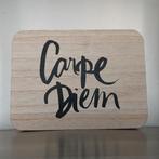 Carpe Diem tekstbord, Ophalen of Verzenden, Zo goed als nieuw