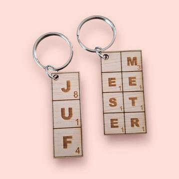 Juf / meester sleutelhanger beschikbaar voor biedingen