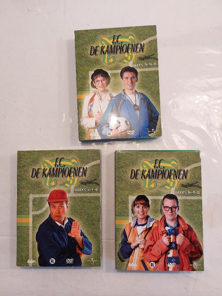 3 x Dvd Boxen Van Fc De Kampioenen., Cd's en Dvd's, Dvd's | Tv en Series, Alle leeftijden, Boxset, Ophalen of Verzenden, Zo goed als nieuw