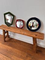 Vintage spiegels jaren 70, Minder dan 50 cm, Gebruikt, Rond, Ophalen of Verzenden
