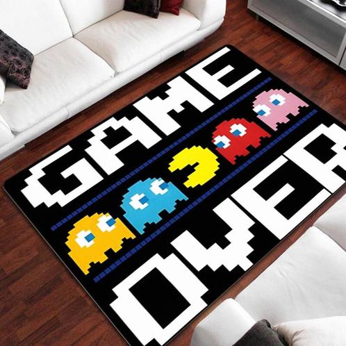 Game Over Gaming Vloerkleed / 3D Kleed Mat Gamer Retro Game, Huis en Inrichting, Stoffering | Tapijten en Kleden, Nieuw, Rechthoekig