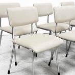 Gispen ribcord stoelen, opnieuw bekleed, info > omschrijving, Huis en Inrichting, Ophalen, Wit, The haystack, Zo goed als nieuw