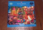 Kerstpuzzel van Gibson, Ophalen of Verzenden, 500 t/m 1500 stukjes, Zo goed als nieuw