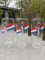Bierglazen jupiler 3x, Ophalen, Zo goed als nieuw, Glas of Glazen, Jupiler