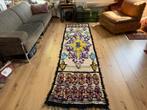 Handgeknoopt vintage Marokaanse loper 80  280 cm vloerkleed, Digital8, Bohemian Retro Funky Eclectisch marokkaans berber boho