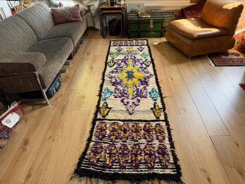 Handgeknoopt vintage Marokaanse loper 80  280 cm vloerkleed, Huis en Inrichting, Stoffering | Tapijten en Kleden, Zo goed als nieuw