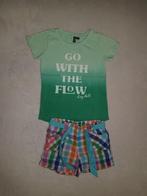 Geweldig leuk groen shirtje maat 128.NIEUW! GO WITH THE FLOW, Nieuw, Meisje, Shirt of Longsleeve, Verzenden