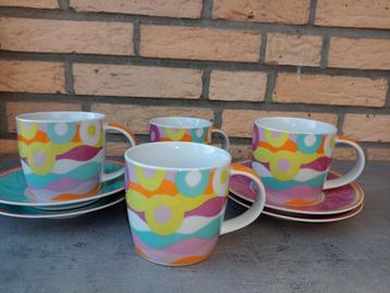 Set mokken met schotel, Andrea Fontebasso 1760 beschikbaar voor biedingen