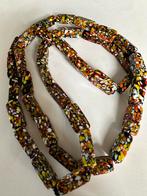 Vintage Glaskralen Ketting, Sieraden, Tassen en Uiterlijk, Kettingen, Ophalen of Verzenden, Gebruikt, Overige kleuren, Overige materialen