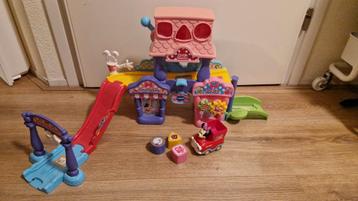 Vtech Minnie Mouse Toettoet Auto + Losse Autootjes beschikbaar voor biedingen
