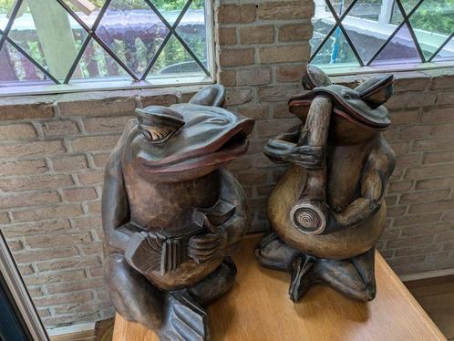 Massief houten kikkers, Antiek en Kunst, Antiek | Woonaccessoires, Ophalen