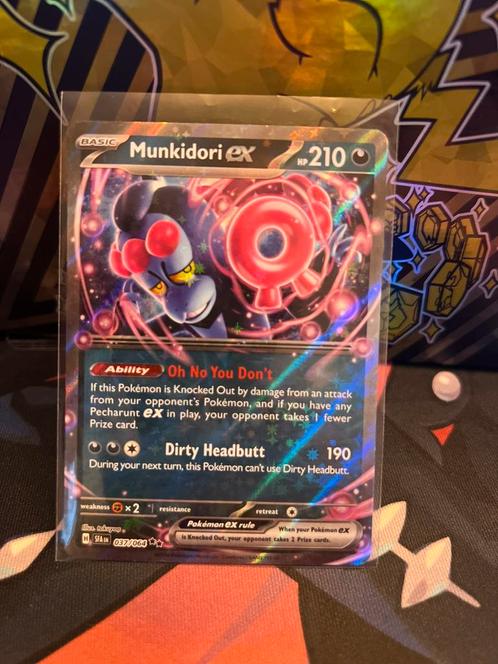 Munkidori EX 037 shroudes fable, Hobby en Vrije tijd, Verzamelkaartspellen | Pokémon, Zo goed als nieuw, Meerdere kaarten, Ophalen of Verzenden