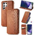 Luxe PU Lederen Wallet Case Set voor Galaxy S22 Ultra _Bruin, Verzenden, Nieuw, Overige modellen, Hoesje of Tasje