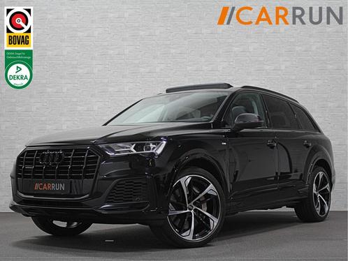 Audi Q7 55 TFSI e S-Line | Panorama | Leder | Carbon | LED |, Auto's, Audi, Bedrijf, Te koop, Q7, 4x4, Achteruitrijcamera, Airconditioning