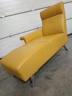 chaise longue montel echt leer., Eenpersoons, Leer, Ophalen of Verzenden, Zo goed als nieuw