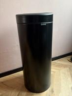 Brabantia touch bin prullenbak zwart, Ophalen, 50 tot 75 cm, Zo goed als nieuw, Rvs