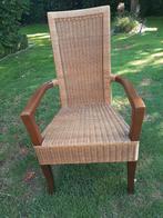 Rieten stoel voor binnen, Huis en Inrichting, Ophalen, Bruin, Riet of Rotan, Zo goed als nieuw