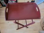 Butlertray, bijzettafel, dienblad, met onderstel, Huis en Inrichting, Ophalen, Gebruikt, Rond, Hout