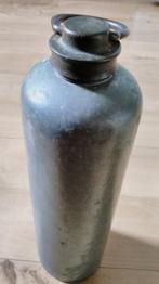 Oude warmwater/ bedkruik van verzinkt ijzer /vintage, Antiek en Kunst, Ophalen of Verzenden