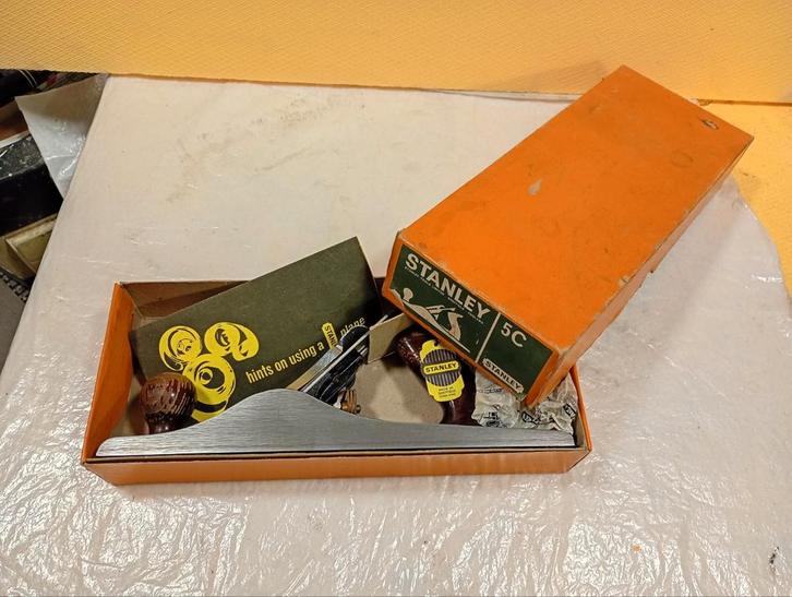 Stanley schaaf Voorloper 5C Compleet in Doos, Antiek en Kunst, Antiek | Gereedschap en Instrumenten, Ophalen of Verzenden