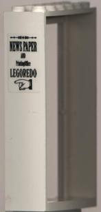 Lego Door, Frame 2 x 6 x 7 with Legoredo Newspaper Pattern, Ophalen of Verzenden, Gebruikt, Losse stenen, Lego