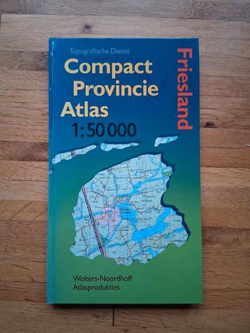 Compacte provincie atlas Friesland topografische dienst  beschikbaar voor biedingen