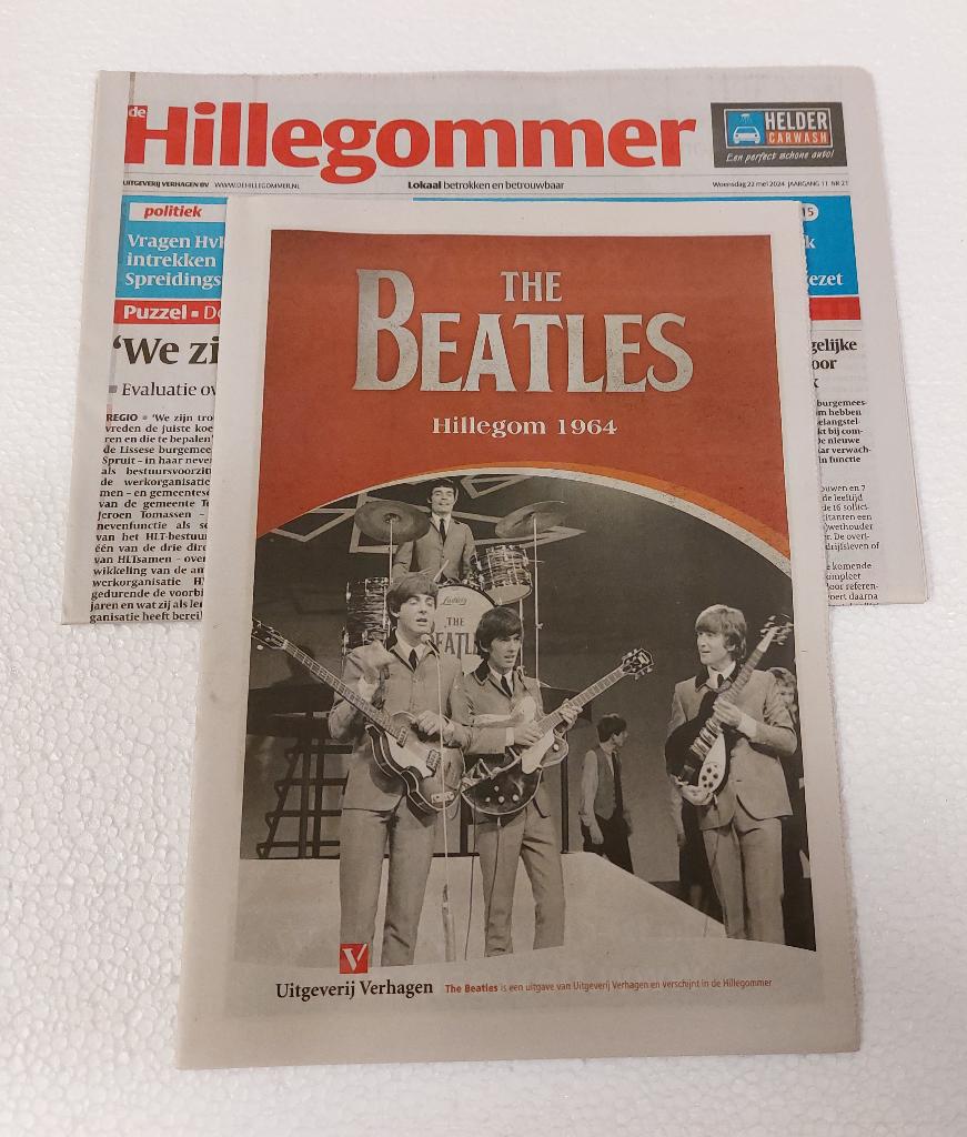 The Beatles in Hillegom MAGAZINE + KRANT Treslong 1964, Verzenden, Nieuw, Boek, Tijdschrift of Artikel