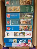 9 Legpuzzels 1000 Stukjes - Diverse Merken, Ophalen, 500 t/m 1500 stukjes, Gebruikt, Legpuzzel