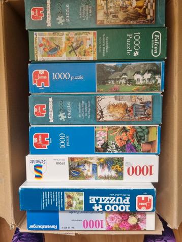 9 Legpuzzels 1000 Stukjes - Diverse Merken beschikbaar voor biedingen