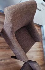 4 bruine eetstoelen van het merk Kuka, Ophalen of Verzenden, Gebruikt, Minder dan 75 cm, 50 tot 75 cm