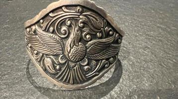 Sterling Zilveren Manchetarmband met Vogel Design beschikbaar voor biedingen