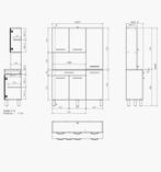 Bufferkast, Huis en Inrichting, Keuken | Complete keukens, Ophalen, Zo goed als nieuw, Grijs