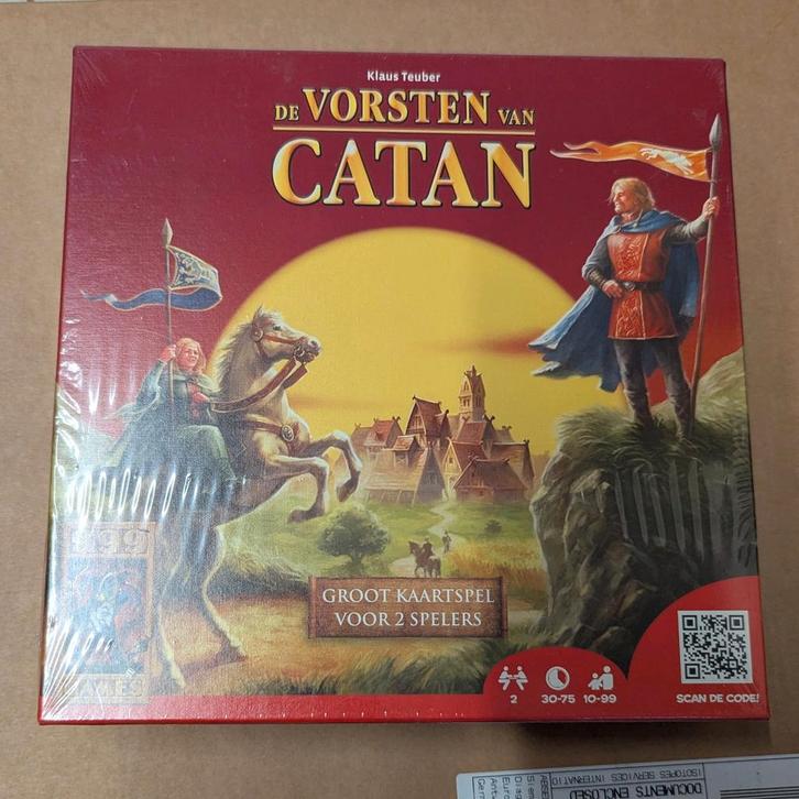 De Vorsten van Catan - Groot Kaartspel voor 2 Spelers, Hobby en Vrije tijd, Gezelschapsspellen | Bordspellen, Nieuw, Een of twee spelers