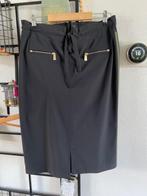 Jane Lushka zwarte rok met sportieve groene bies mt M ZGAN, Maat 38/40 (M), Zwart, Ophalen of Verzenden, Zo goed als nieuw