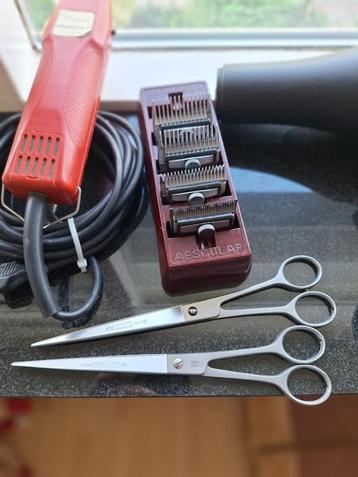 Prof tondeuse  Aesculap fav 2 incl 2/3/5/7 mm 2 scharen + beschikbaar voor biedingen