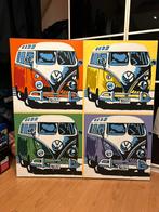 Schilderij met VW T1 busjes 1x1m, Ophalen of Verzenden