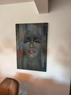 Linnen doek met olie verf., Ophalen of Verzenden
