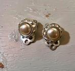 Vintage oude parel strass oorclips clips costume jewelry, Sieraden, Tassen en Uiterlijk, Antieke sieraden, Ophalen of Verzenden