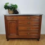 Antieke, Vintage commode dressoir, ladekast marmer blad 608, Huis en Inrichting, Gebruikt, Ophalen of Verzenden