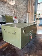 Groene legerkist, Huis en Inrichting, Woonaccessoires | Kisten, Ophalen, Zo goed als nieuw, 75 cm of meer