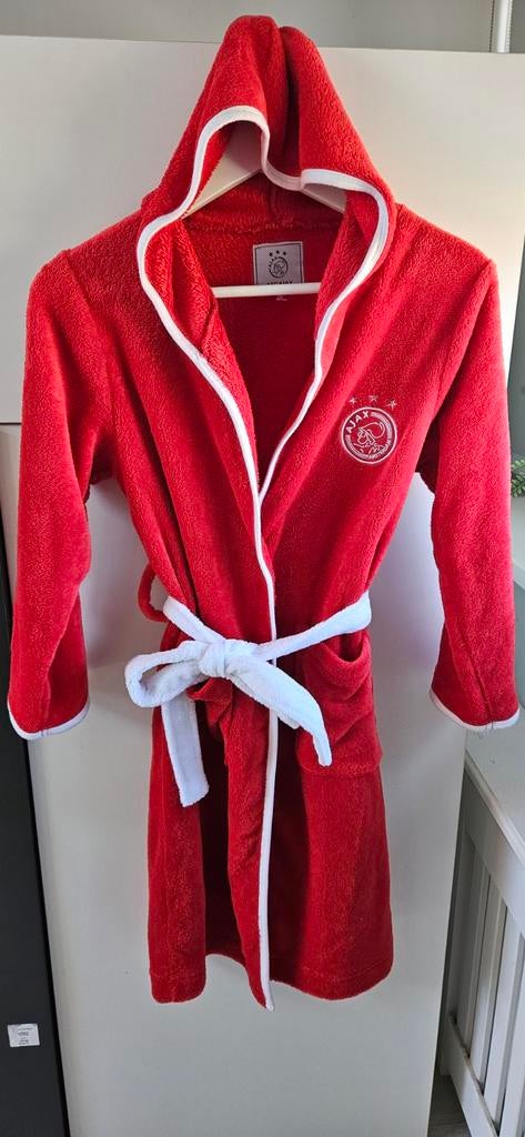 Ajax badjas maat 128/140, Kinderen en Baby's, Kinderkleding | Maat 128, Ophalen of Verzenden, Zo goed als nieuw, Jongen of Meisje