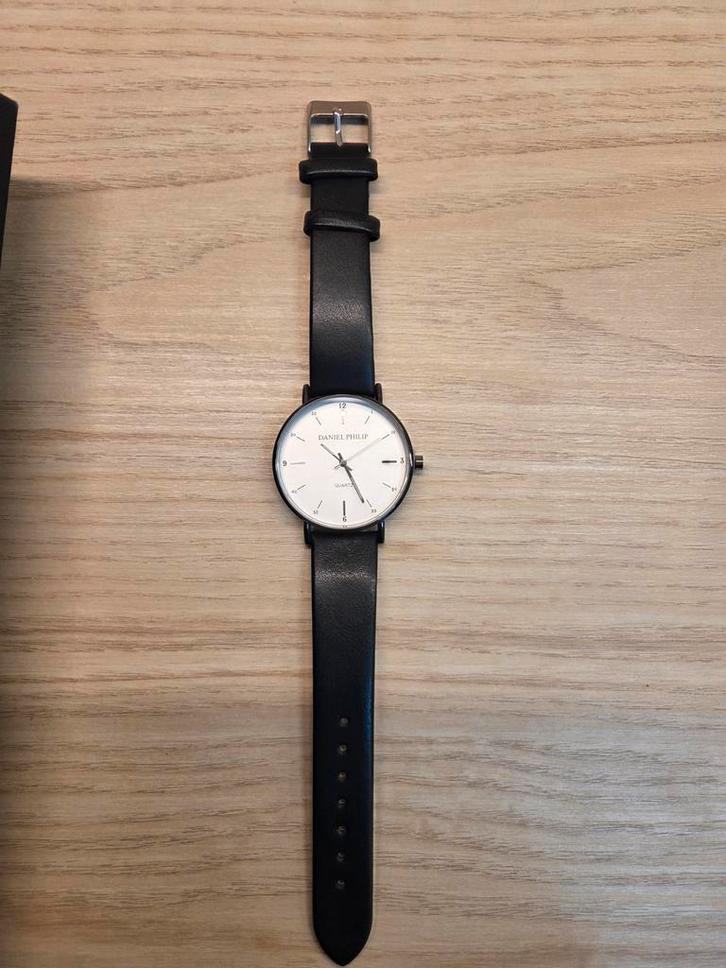 Daniel Philip Horloge - Nieuwstaat!, Sieraden, Tassen en Uiterlijk, Horloges | Heren, Nieuw, Overige merken, Leer, Ophalen of Verzenden