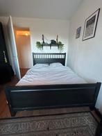 Ikea Hemnes bed tweepersoons 160 x 200, Ophalen, Gebruikt, Wit, Tweepersoons