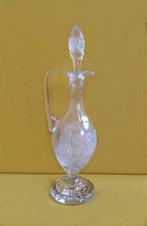 Tsjechisch Bohemian Moser kristal met de hand geslepen karaf, Ophalen of Verzenden