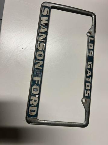 ZELDZAME SWanson Ford ( KENTEKENPLAATFRAME) Los GATOS beschikbaar voor biedingen